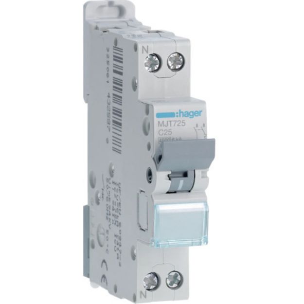 Imagem de DISJUNTOR BIPOLAR 1P+N 4.5/6kA 25A