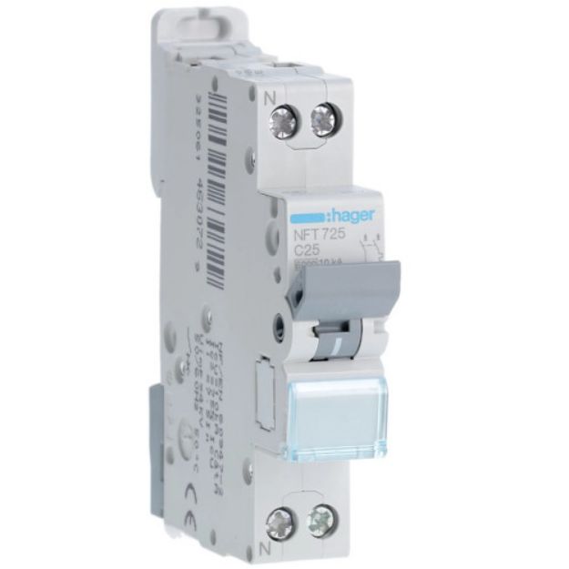 Imagem de DISJUNTOR 6/10kA 1P+N 25A